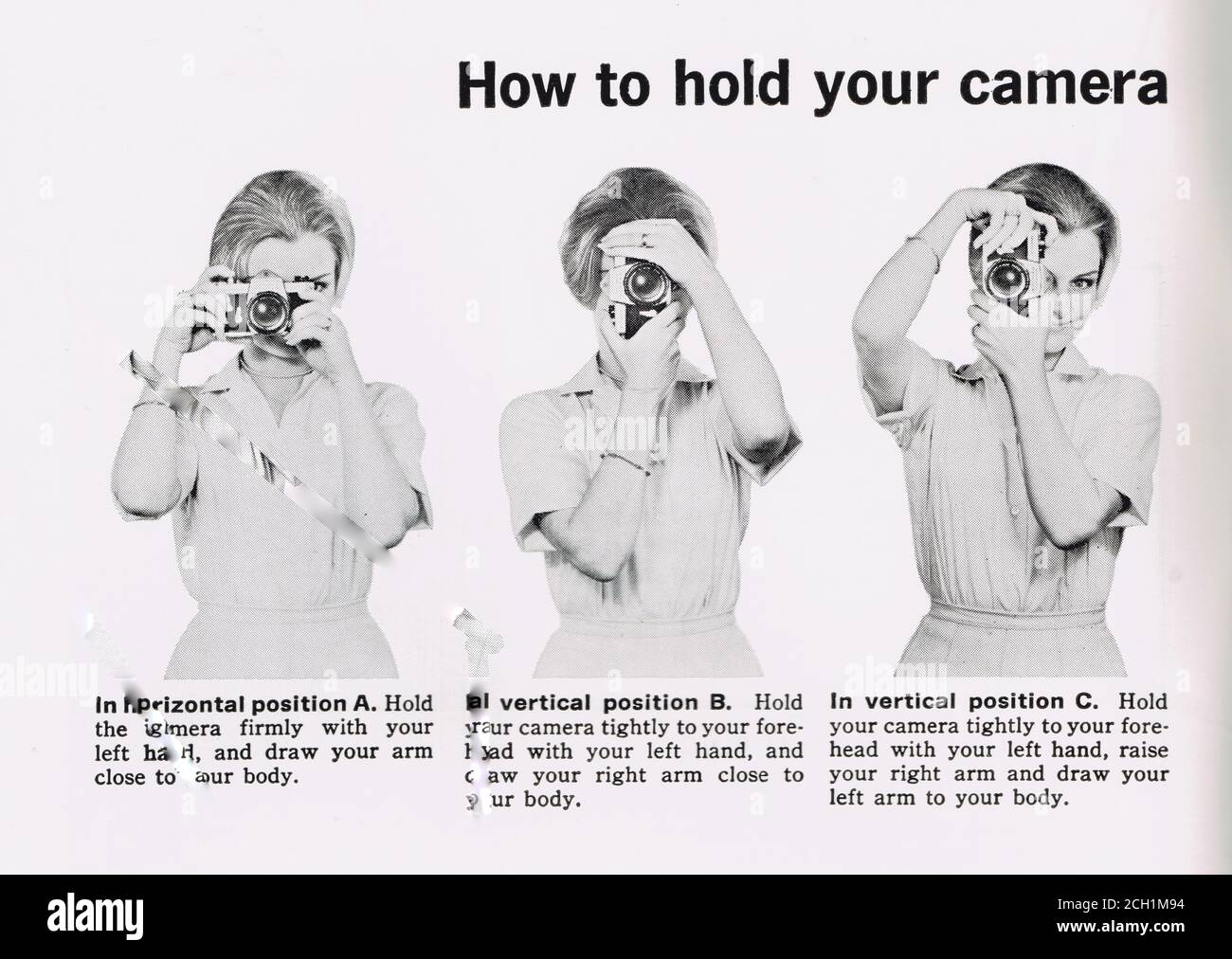 Manuel d'utilisation de la caméra Asahi Pentax Spotmatic, 1968, France Banque D'Images