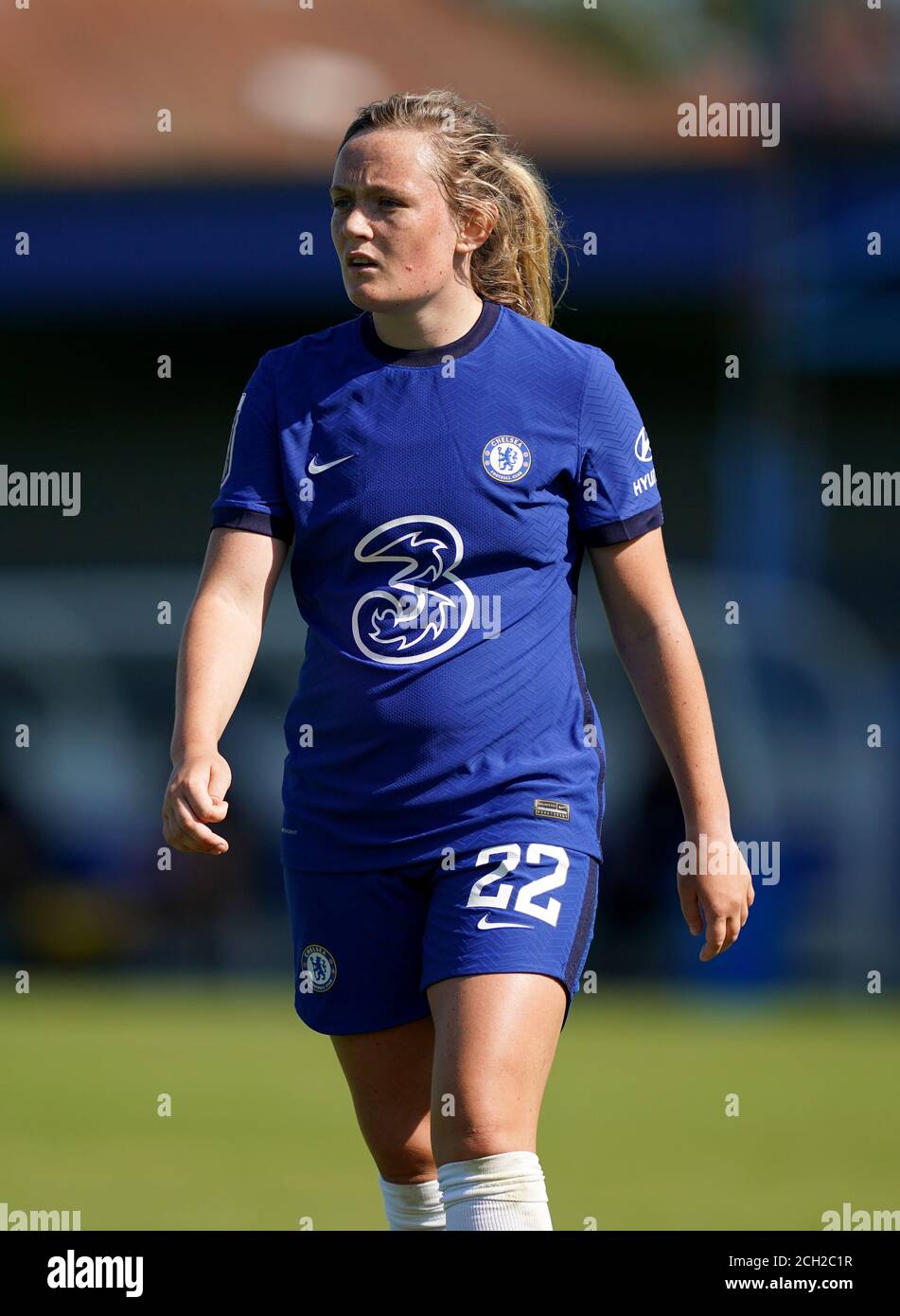 Erin Cuthbert de Chelsea pendant le match Barclays FA WSL au stade Kingsmeadow, Londres. Banque D'Images