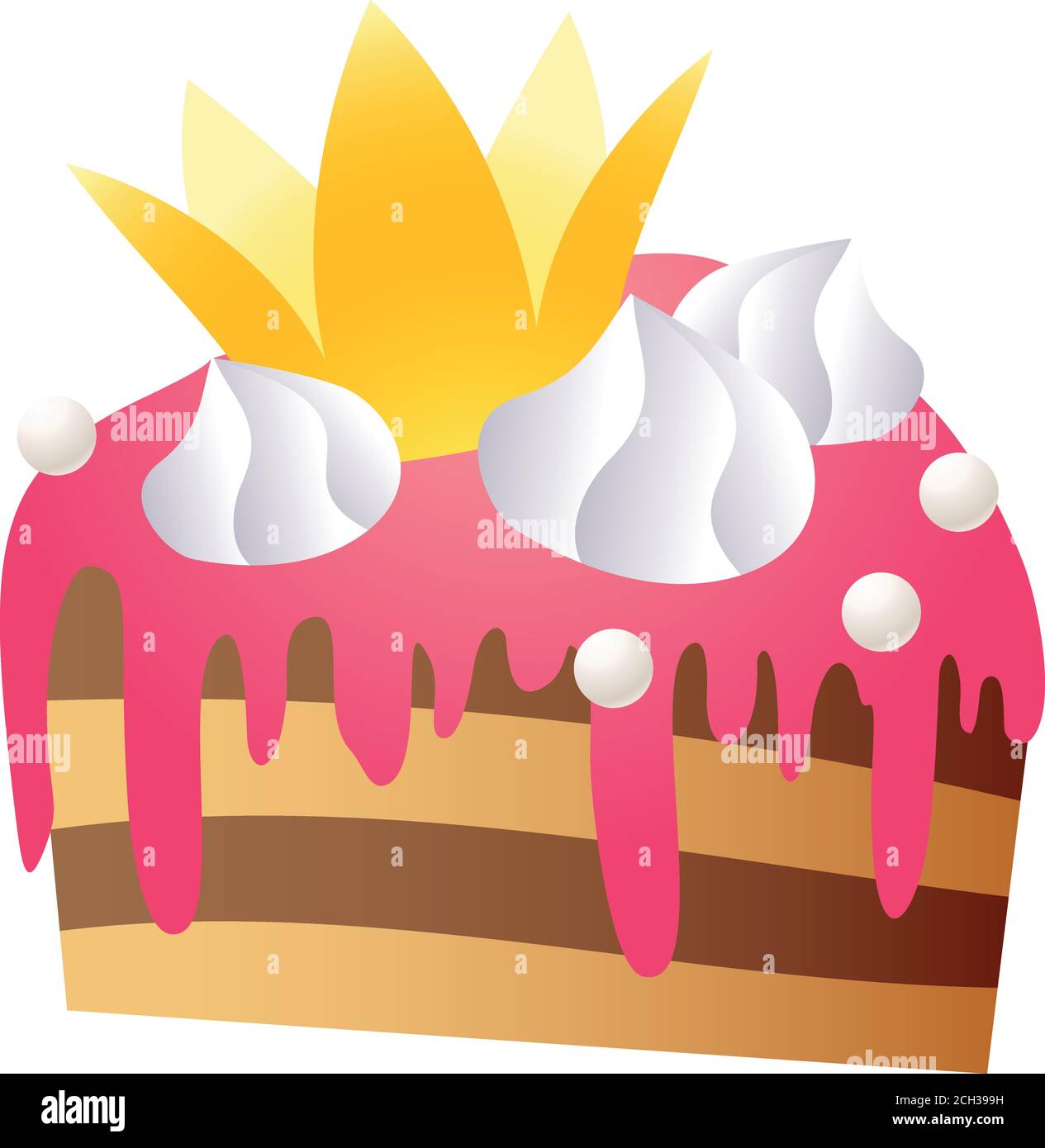 Icone Gateau Princesse Dessin Anime De Princesse Gateau Vecteur Icone Pour La Conception De Web Isole Sur Fond Blanc Image Vectorielle Stock Alamy