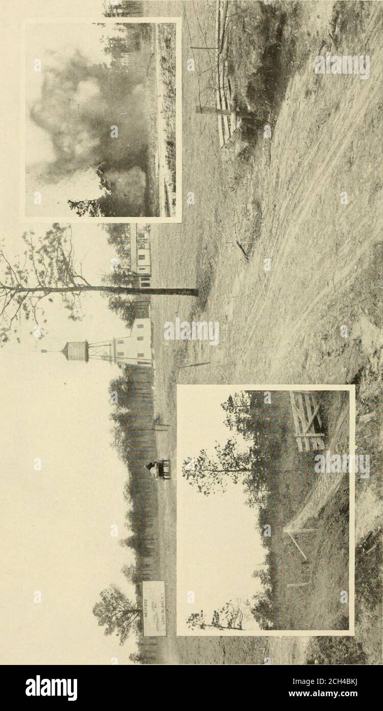 . L'attrait de la terre, l'histoire d'un marché-jardin et d'une parcelle laitière se développa en huit mois sur le territoire inactif de long Island . de terre et est allé le préparer pour le travail de printemps, tandis que Mike a déplacé son entirefiamily au n ° 1 pour rester pour le reste de l'hiver. Un visiteur occidental nous a donné un sentiment de satisfaction. Il est arrivé après midi un monsieur de l'Indiana, un étranger total, qui a dit qu'il avait entendu parler de la Station et qu'il aimerait, avec notre permission, la regarder. M. Micklejohn, pour l'agriculteur était encore assez boiteux, l'a fait Welcomeet l'a escorté lors d'une visite d'inspection. Eh bien Banque D'Images