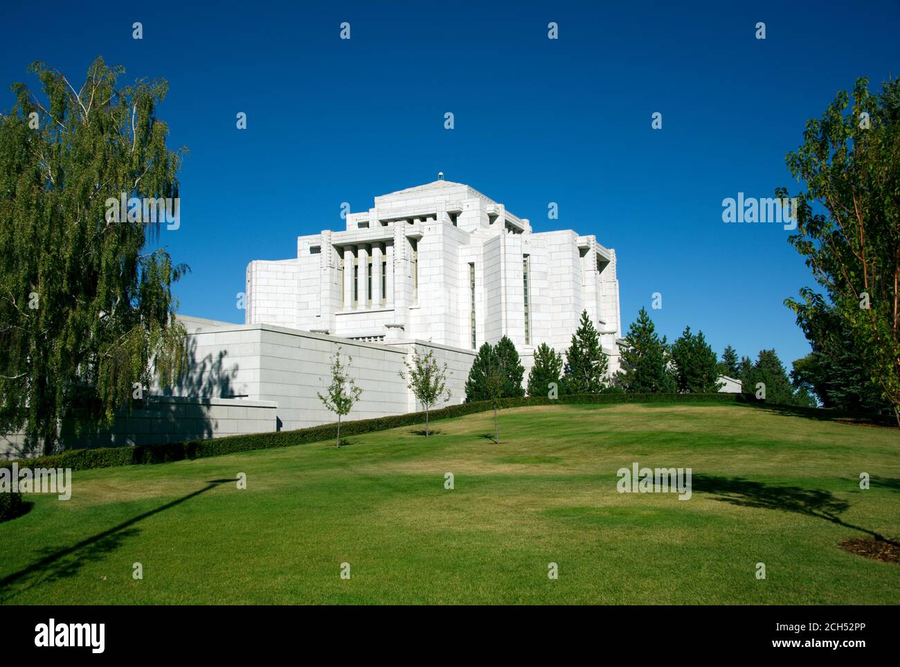 Temple de Cardston Alberta Banque D'Images