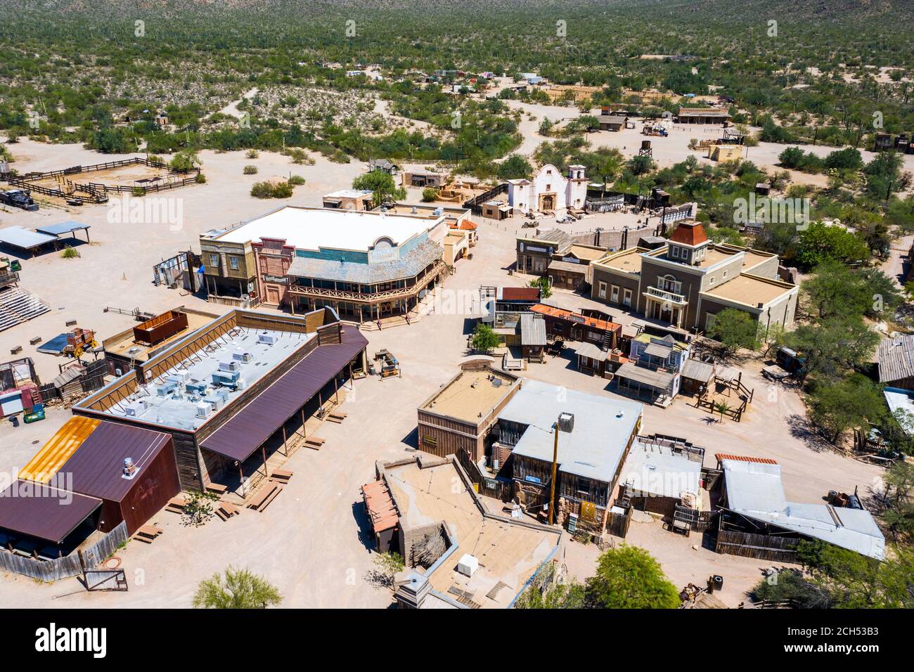 Studios Old Tucson, cinéma et parc à thème, Tucson, Arizona, États-Unis Banque D'Images