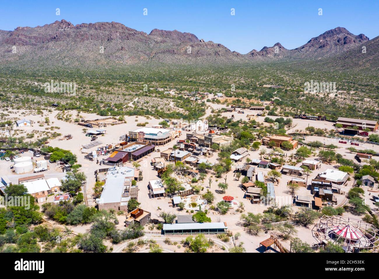 Studios Old Tucson, cinéma et parc à thème, Tucson, Arizona, États-Unis Banque D'Images