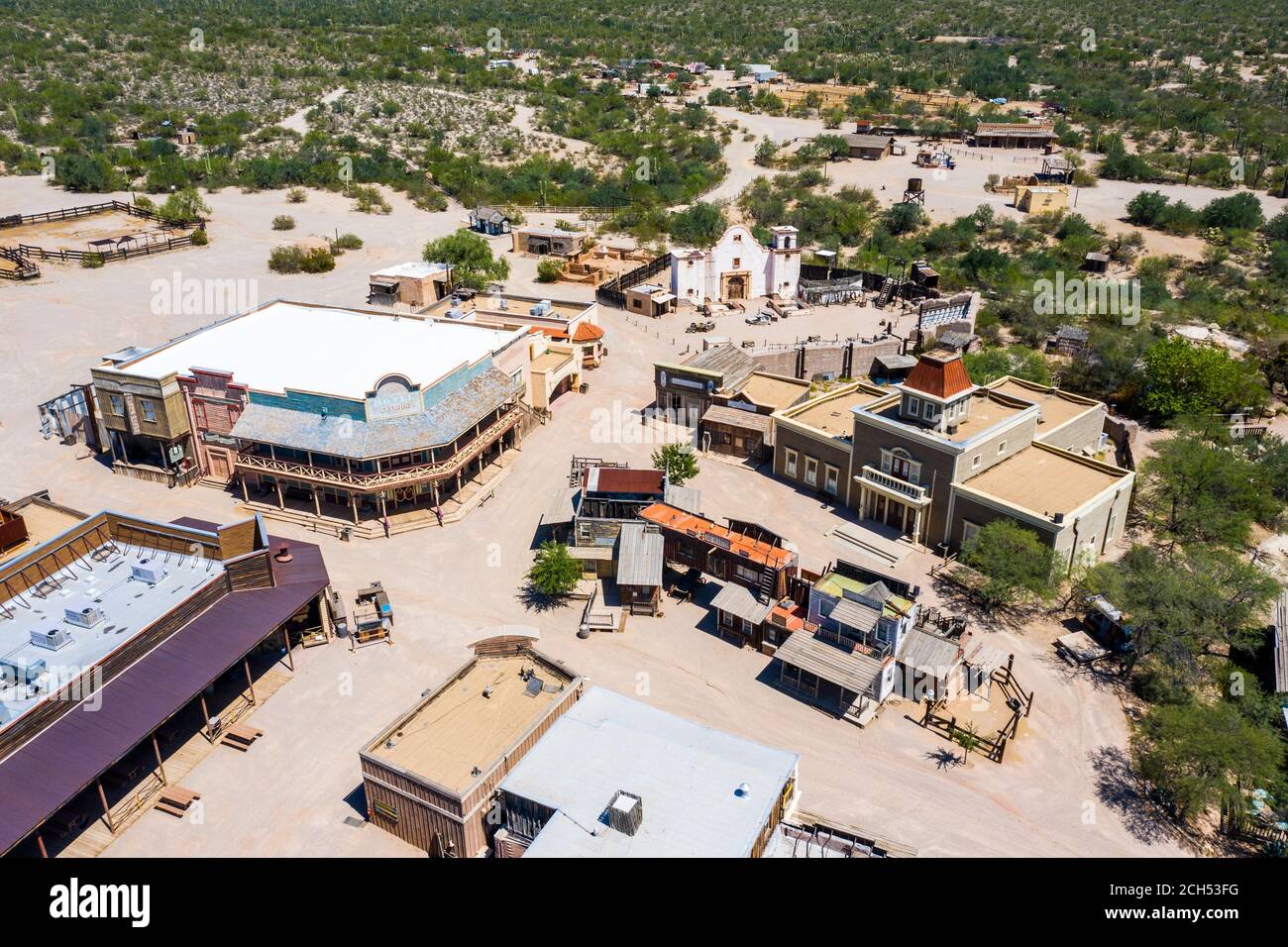 Studios Old Tucson, cinéma et parc à thème, Tucson, Arizona, États-Unis Banque D'Images