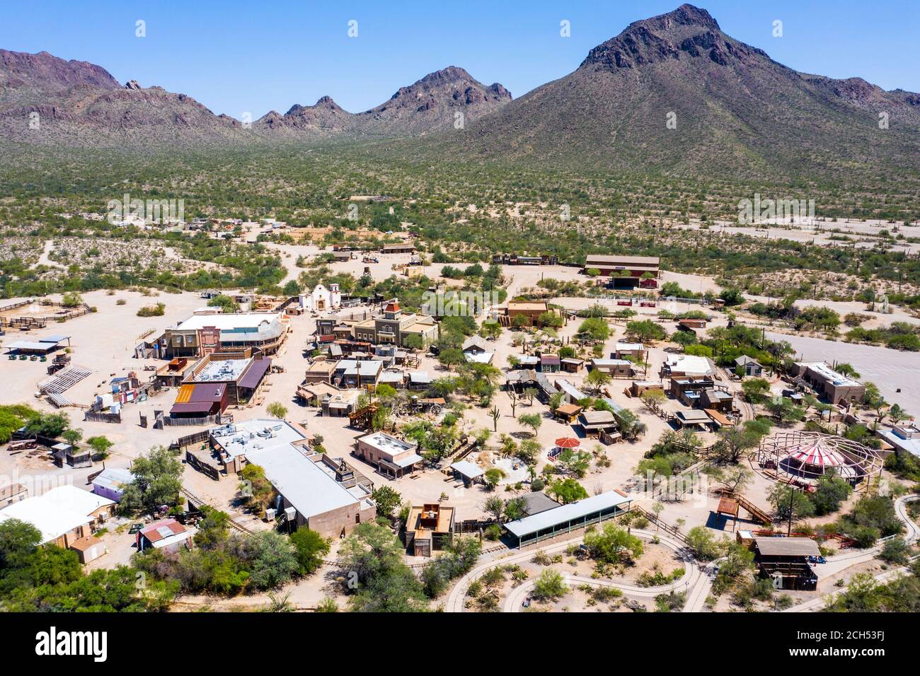 Studios Old Tucson, cinéma et parc à thème, Tucson, Arizona, États-Unis Banque D'Images