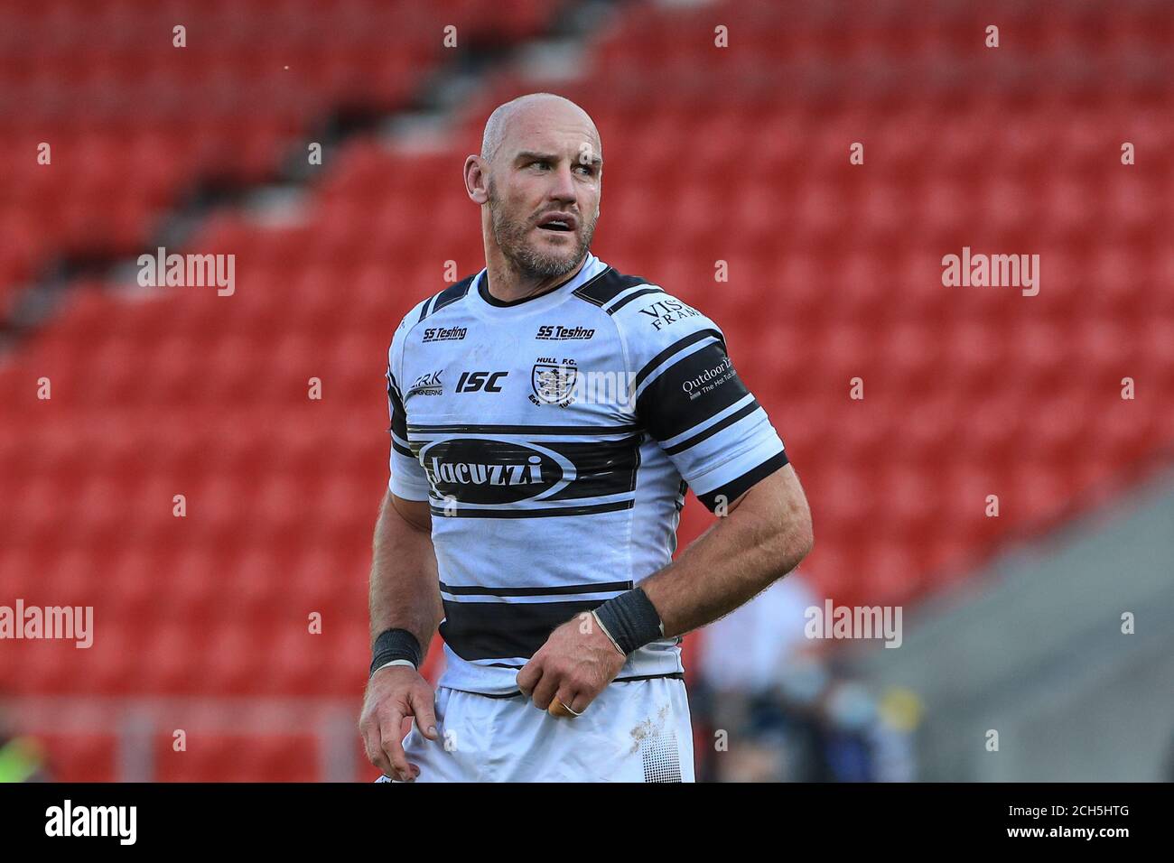 Gareth Ellis (29) de Hull FC pendant le match Banque D'Images