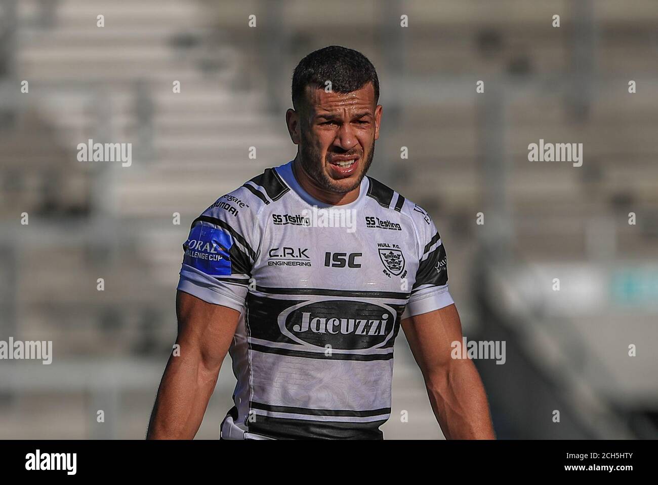 Carlos Tuimavave (3) de Hull FC pendant le match Banque D'Images