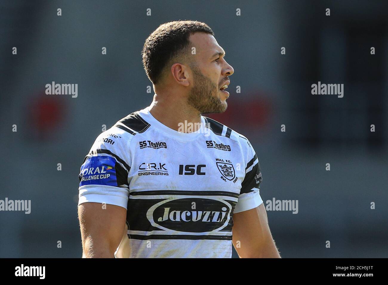 Carlos Tuimavave (3) de Hull FC pendant le match Banque D'Images