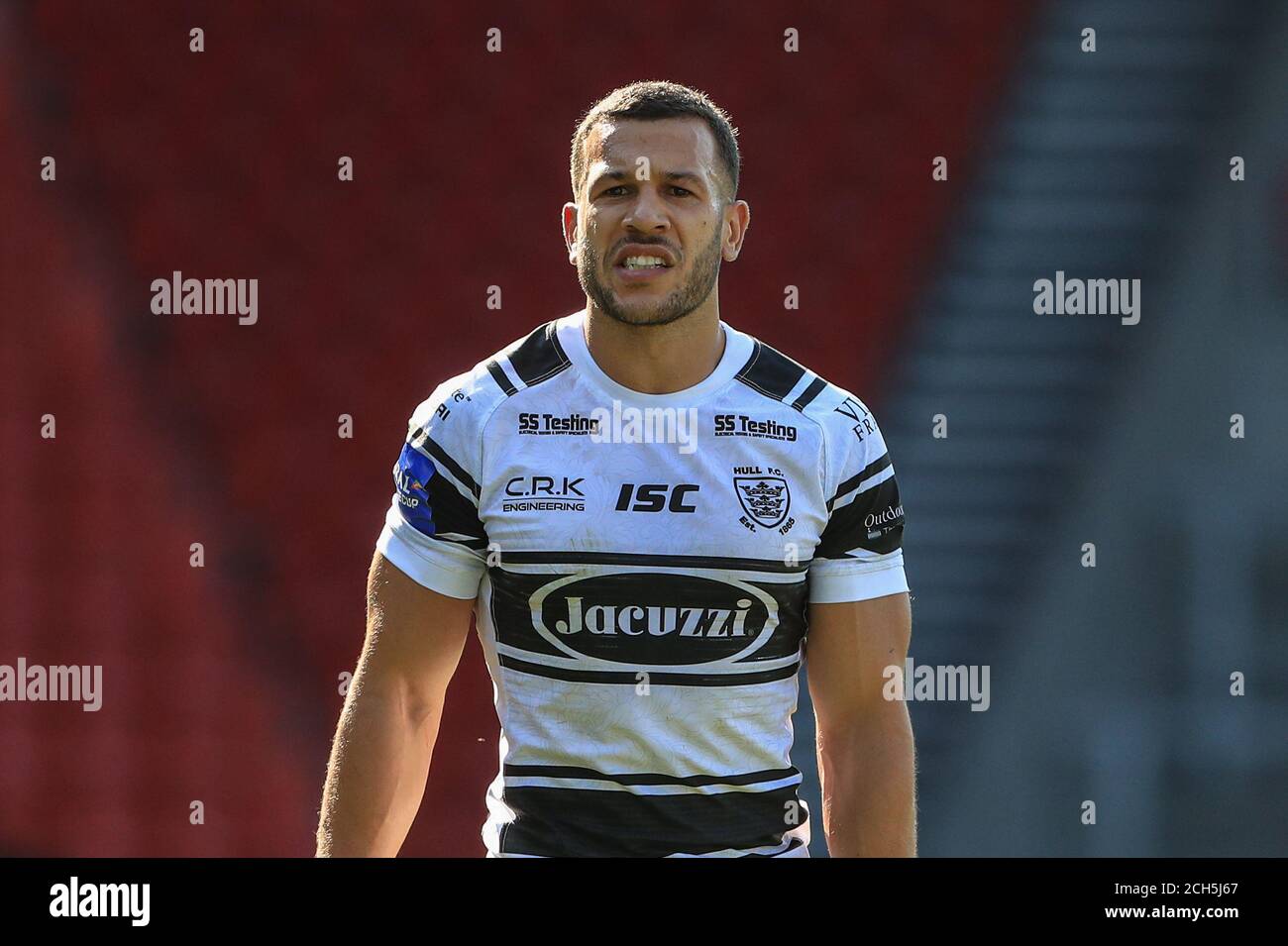 Carlos Tuimavave (3) de Hull FC pendant le match Banque D'Images