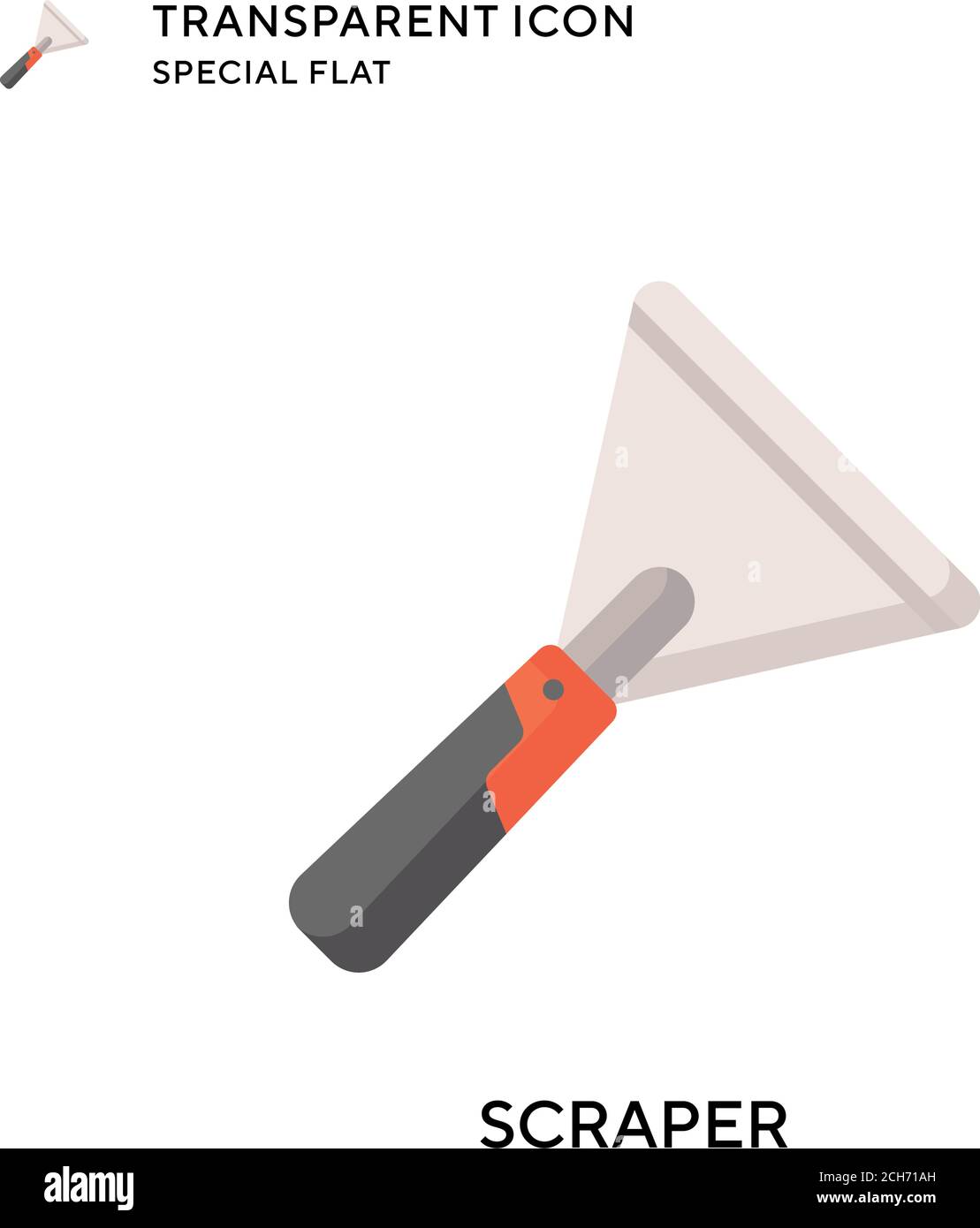 Icône de vecteur du racleur. Illustration de style plat. Vecteur EPS 10. Illustration de Vecteur