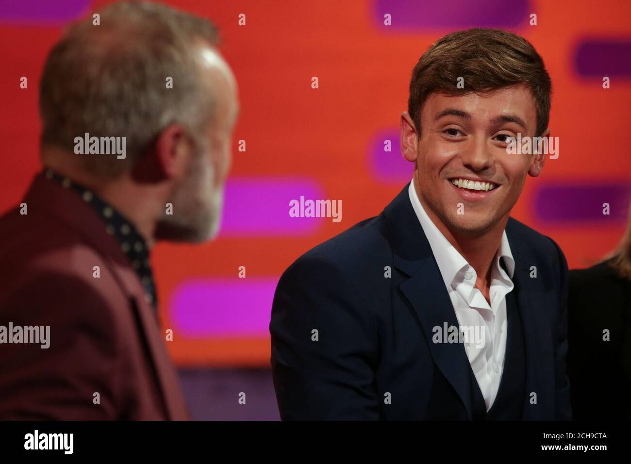 Tom Daley pendant le tournage du Graham Norton Show aux London Studios à Londres, devant être diffusé sur BBC One vendredi soir. Date de la photo: Jeudi 19 mai 2016. Le crédit photo devrait se lire: PA Images pour le compte de SO TV Banque D'Images