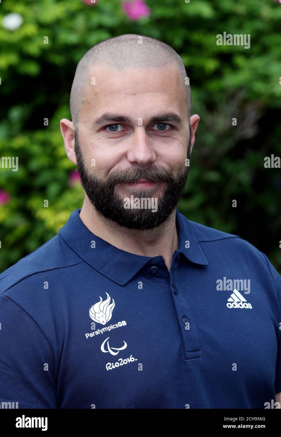 Matt Skelhon lors de l'annonce de l'équipe au stade Stoke Mandeville, à Aylesbury. APPUYEZ SUR ASSOCIATION photo. Date de la photo: Vendredi 10 juin 2016. Le crédit photo devrait se lire comme suit : David Davies/PA Wire Banque D'Images