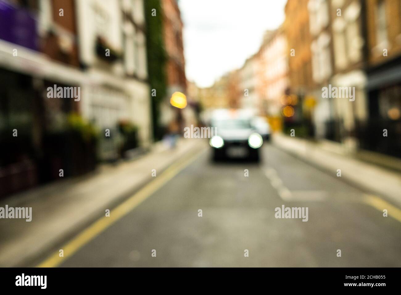 Rue de la ville de Londres défoqué Banque D'Images