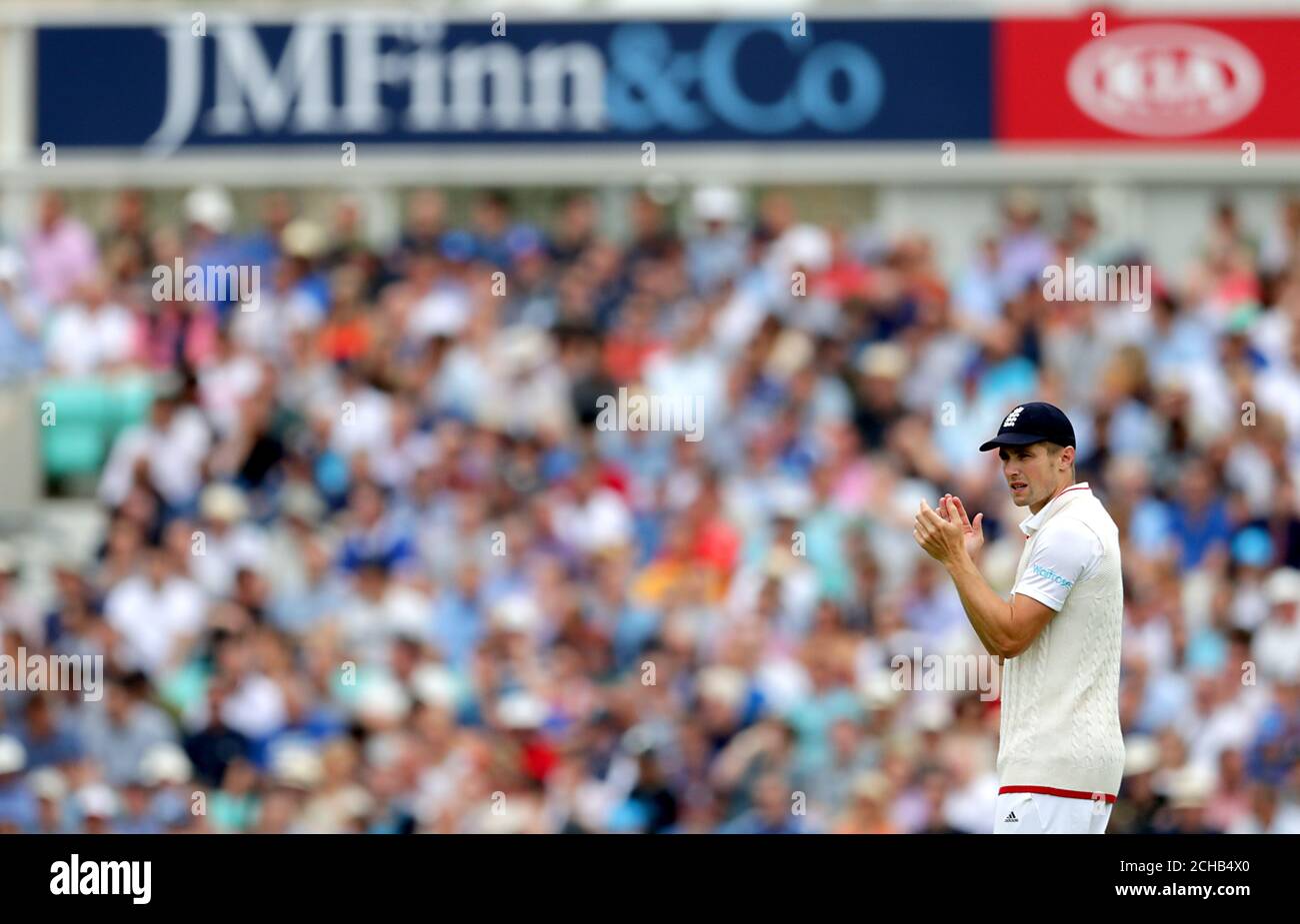 Chris Woakes, Angleterre. Banque D'Images