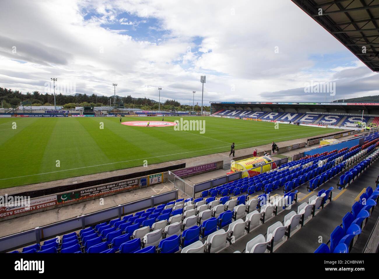 Football inverness ct gv vue générale Banque de photographies et d ...