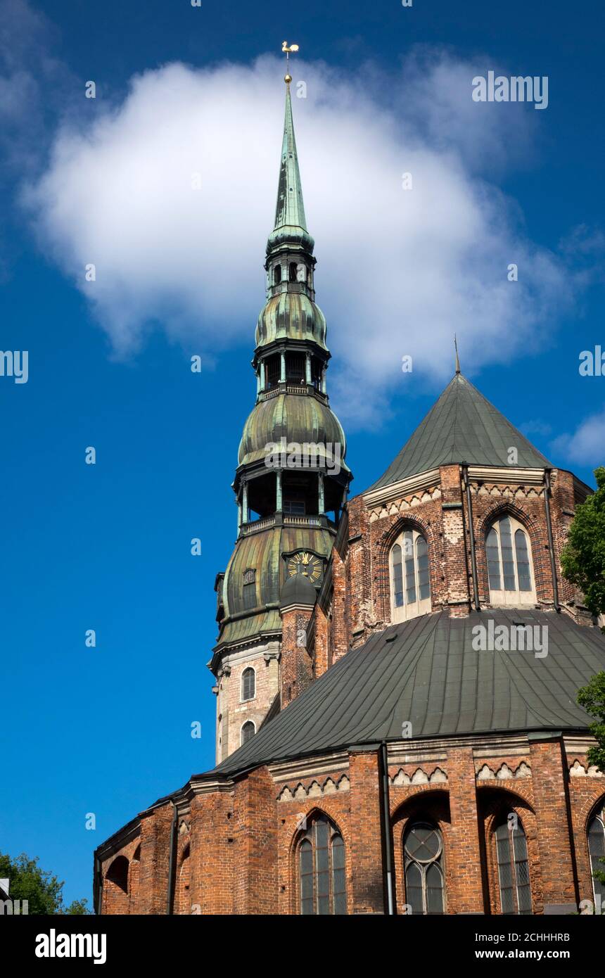 Cathédrale Saint-Pierre de Riga, Lettonie Banque D'Images