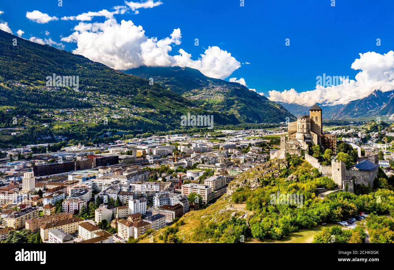 Basilique de la Valère à Sion, Suisse Banque D'Images