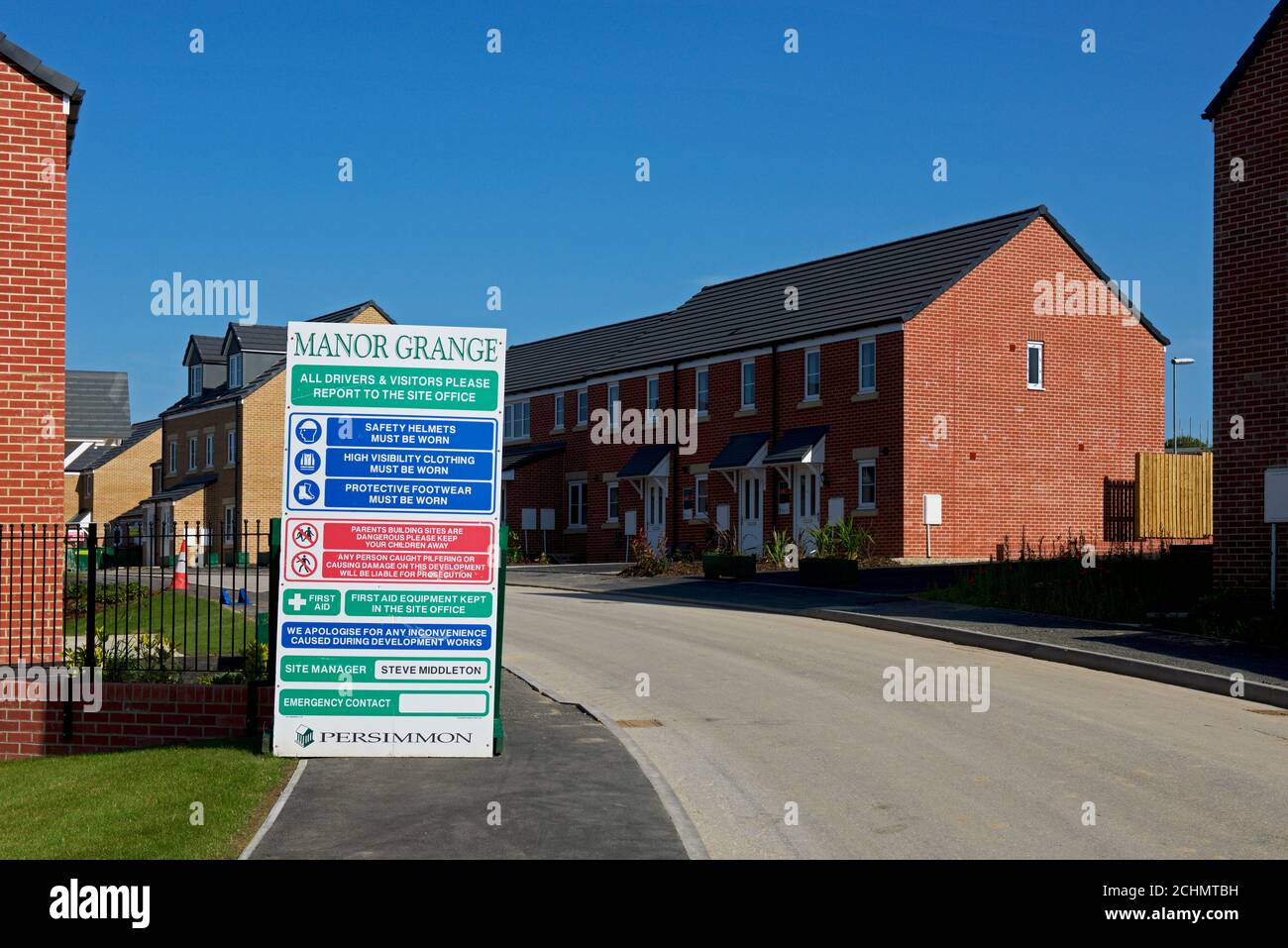 Nouveau développement de logements à Manor Grange, Micklefield, West Yorkshire, Angleterre Banque D'Images