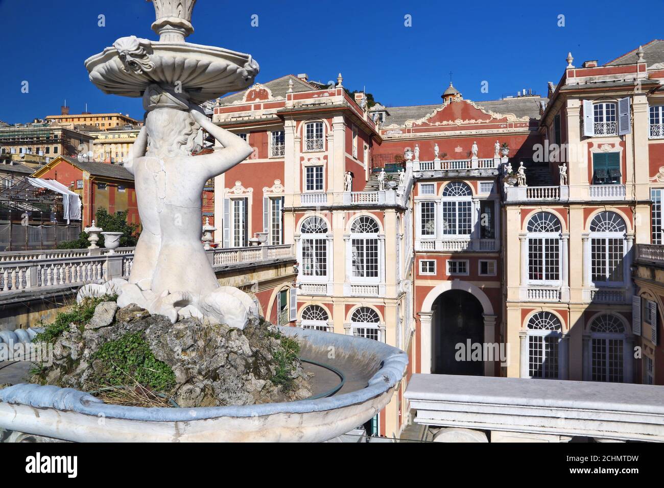 Palais royal de Gênes, Italie Banque D'Images