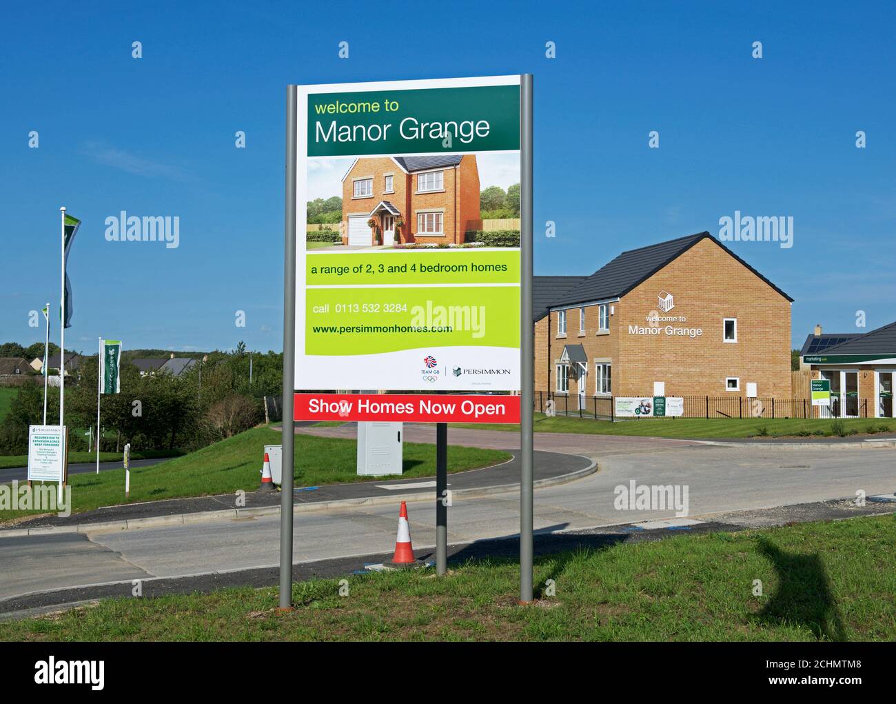 Nouveau développement de logements à Manor Grange, Micklefield, West Yorkshire, Angleterre Banque D'Images