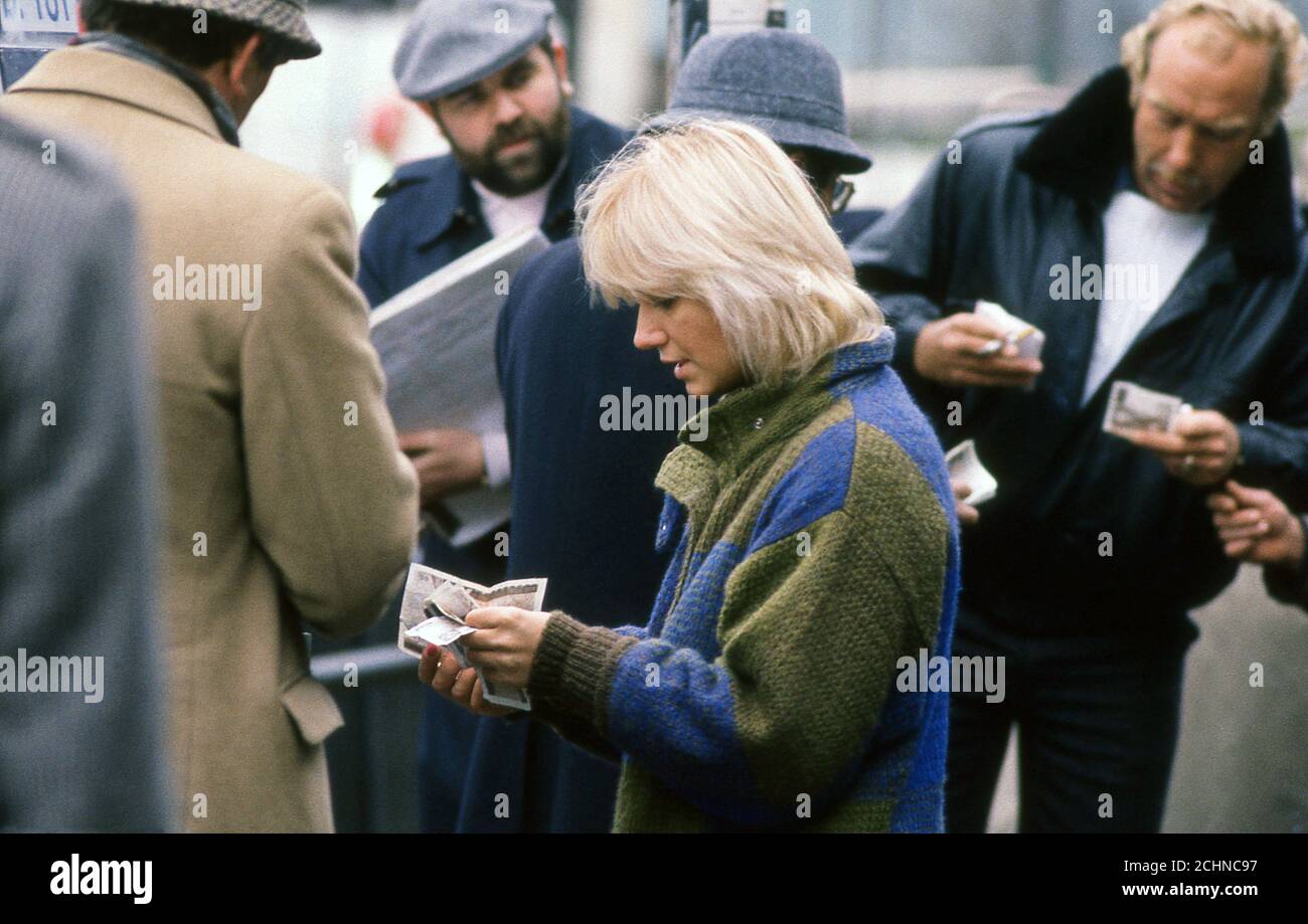 Brent Walker Hackney Greyhound Racing Stadium London, Royaume-Uni. William Hill Super Trapper réunion 1987 Banque D'Images