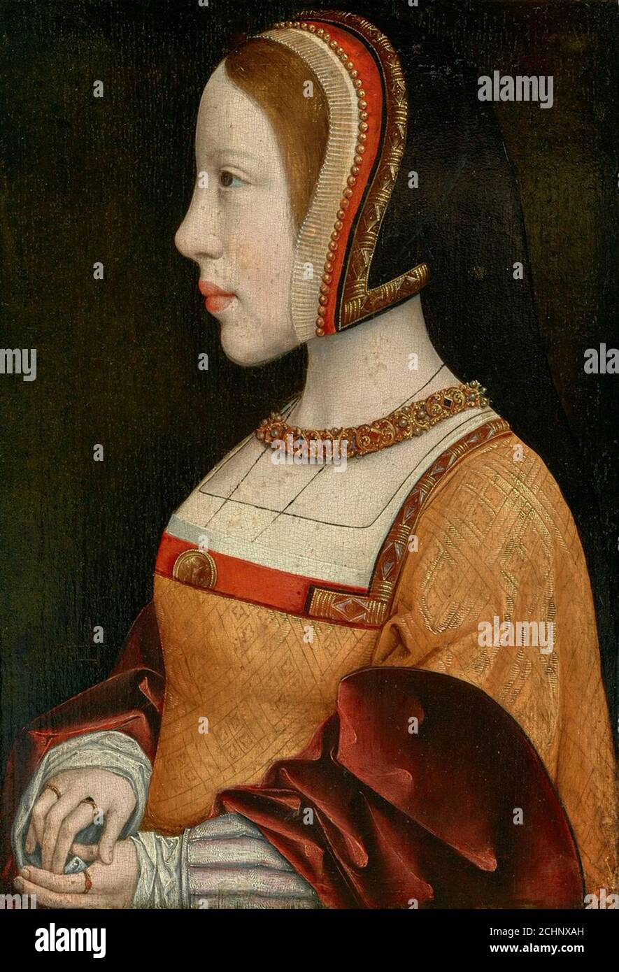 Une œuvre d'art de portrait d'époque royale européenne habsbourg ligne espagnole, britannique, autrichienne royauté Banque D'Images