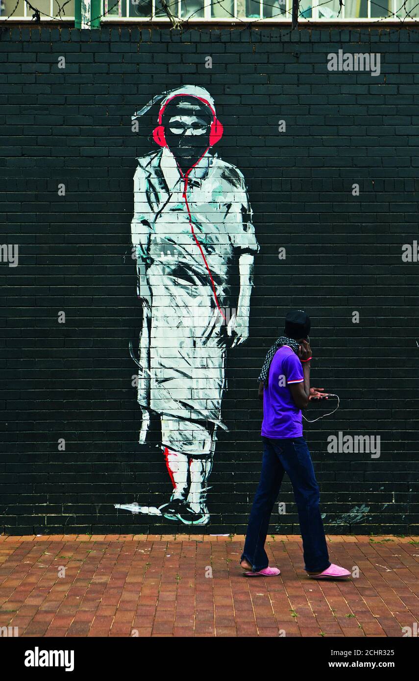 Graffiti de Johannesburg Banque D'Images
