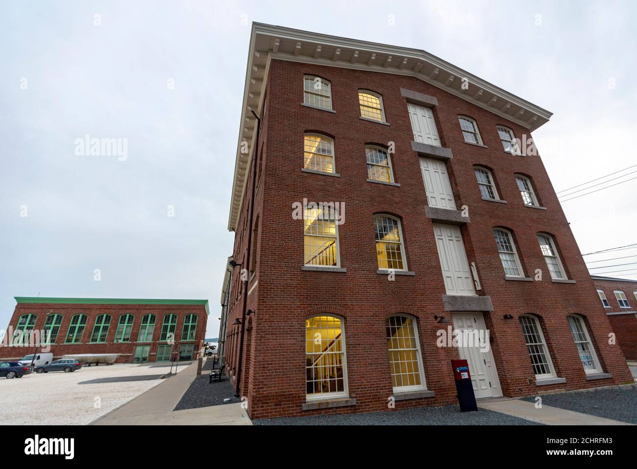Immeuble de bureaux à Thames St, Newport, Rhode Island, États-Unis Banque D'Images