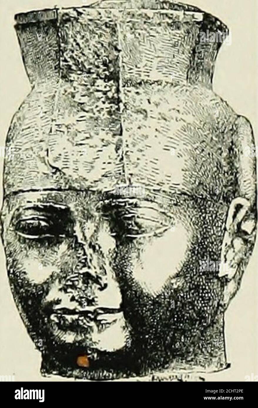 . Histoire de l'Egypte, Chaldea, Syrie, Babylonia et Assyrie . ts de Taharqa representhim avec une tête forte, carrée, avec des joues pleines, une bouche vigoureuse, et le menton déterminé, comme appartiennent à aman bien adapté pour traiter ce troupedepoch, Et la connaissance que nous, en tant que yetsavoir de son conflit avec Assyria, confirme le caractère exposé par des statues d'hisportrait. Nous pouvons présumer que, quand il était un maître absolu de l'Égypte, il doit avoir des yeux oasthis au-delà de l'isthme, et considéré comment il se mute à son propre avantage la rancune secrète portée par les Syriens contre leur suzerain à Ninive, mais Banque D'Images