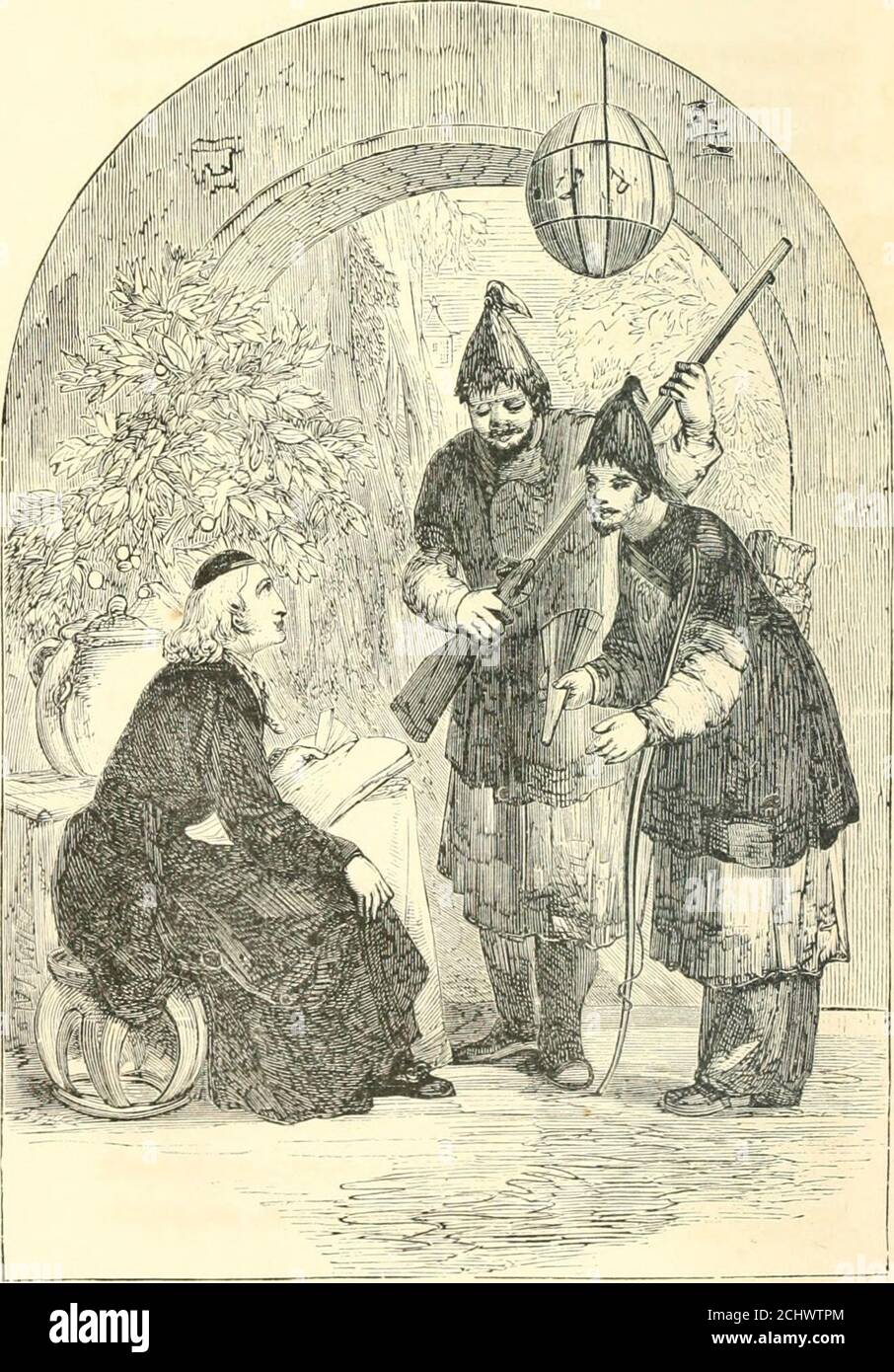 . Le livre du garçon de voyage moderne et d'aventure . tourné l'Abbe, je rentrai la maison et aller aussi. Comme vous le souhaitez, a dit le tailleur; ce sont seulement nous les soldats qui sont obligés d'aller, ou d'obtenir un battement. Sol-diers ! s'exclama le sacrificateur étonné, doutait-il s'il les avait bien entendus. Mais c'était calme, le tailleur et le smith, jardinier, gardien de maison, cuisinier, maître d'école, gardien de chapelle, chacun d'entre eux ajoutait également soldat à la longue liste de ses otheravocations : bien que, comme le tailleur l'avait, il n'ait jamais manipulé d'armes à feu depuis sa naissance, et s'est fait peur de les toucher ou Banque D'Images