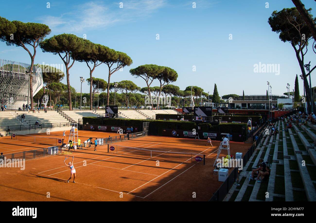 Vue générale du tournoi de tennis 2020 Internazionali BNL d'Italia WTA  Premier 5 le 14 septembre 2020 à Foro Italico à Rome, Italie - photo Rob  Prange / Espagne DPPI / DPPI