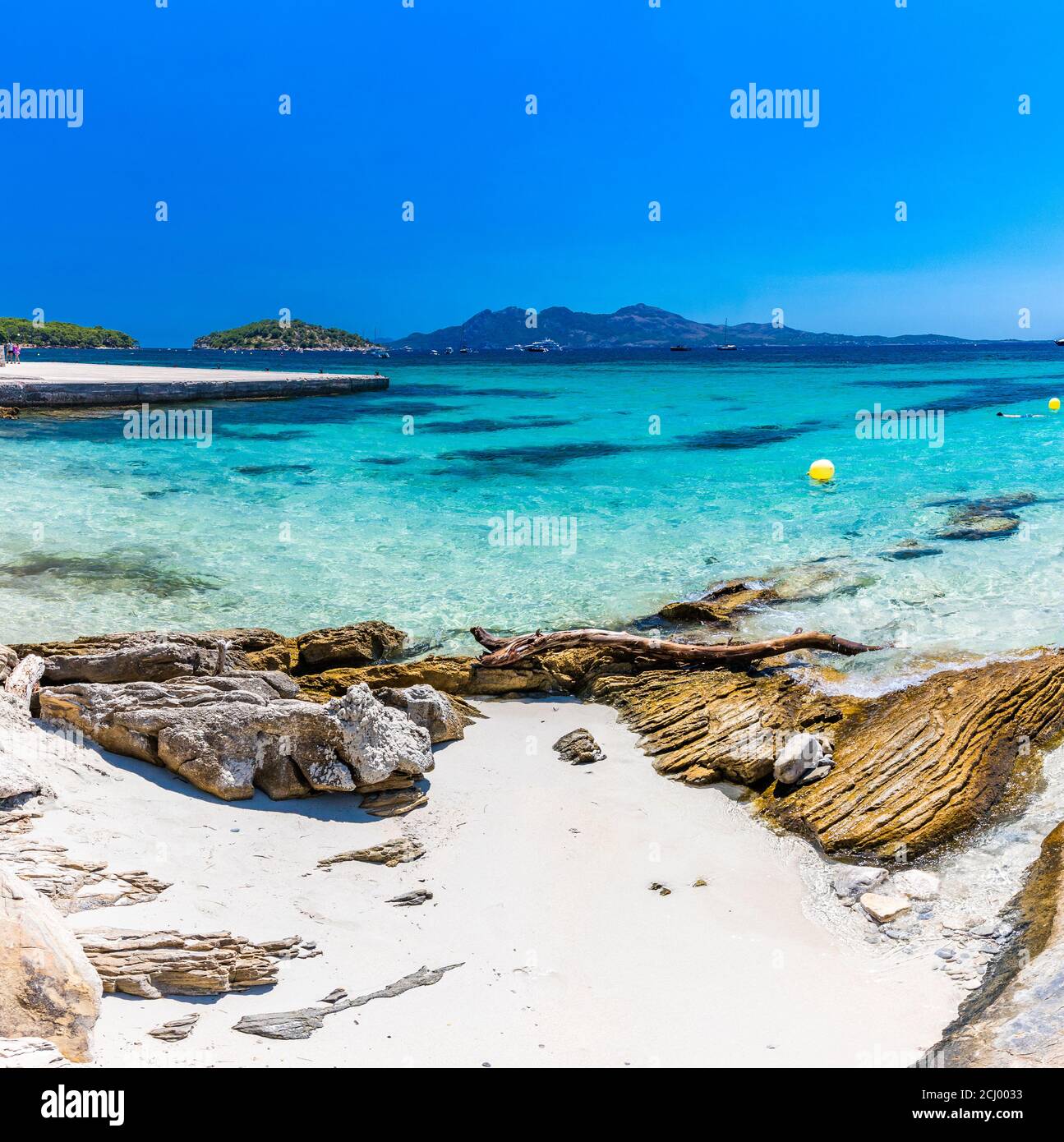 Platja de Formentor - belle plage de sable à Cap formentor, Majorque, Espagne Banque D'Images