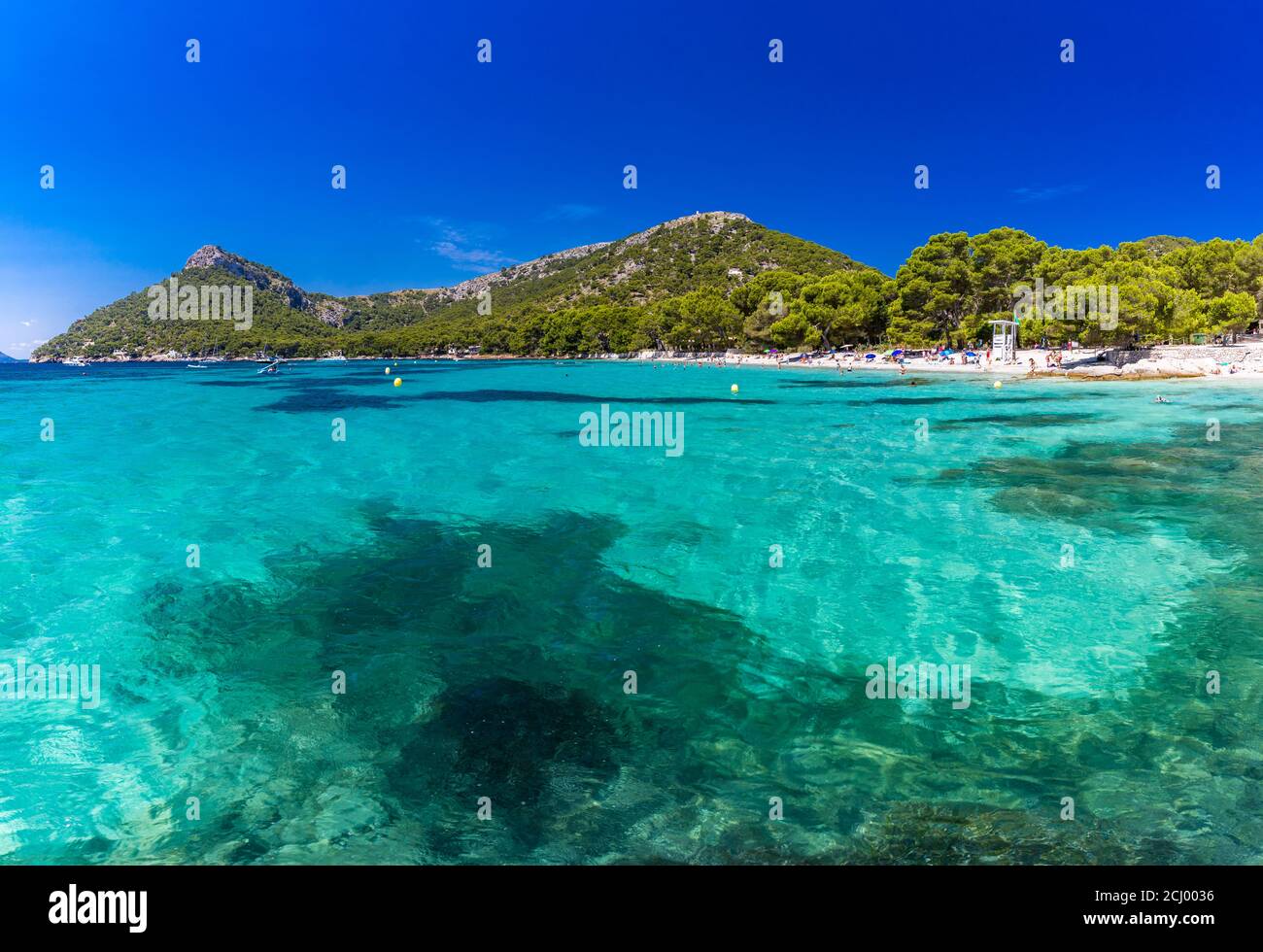 Platja de Formentor - belle plage de sable à Cap formentor, Majorque, Espagne Banque D'Images