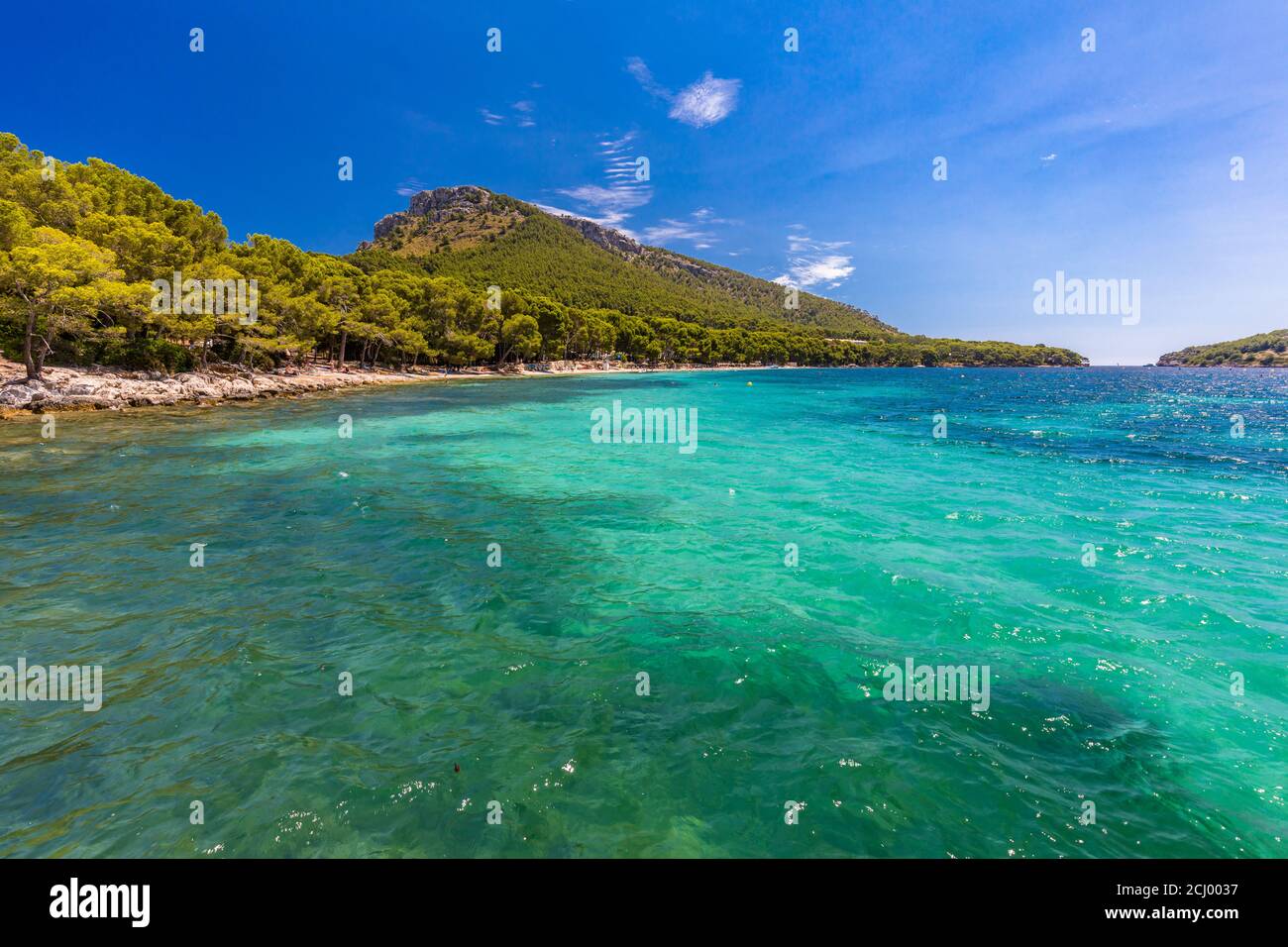 Platja de Formentor - belle plage de sable à Cap formentor, Majorque, Espagne Banque D'Images