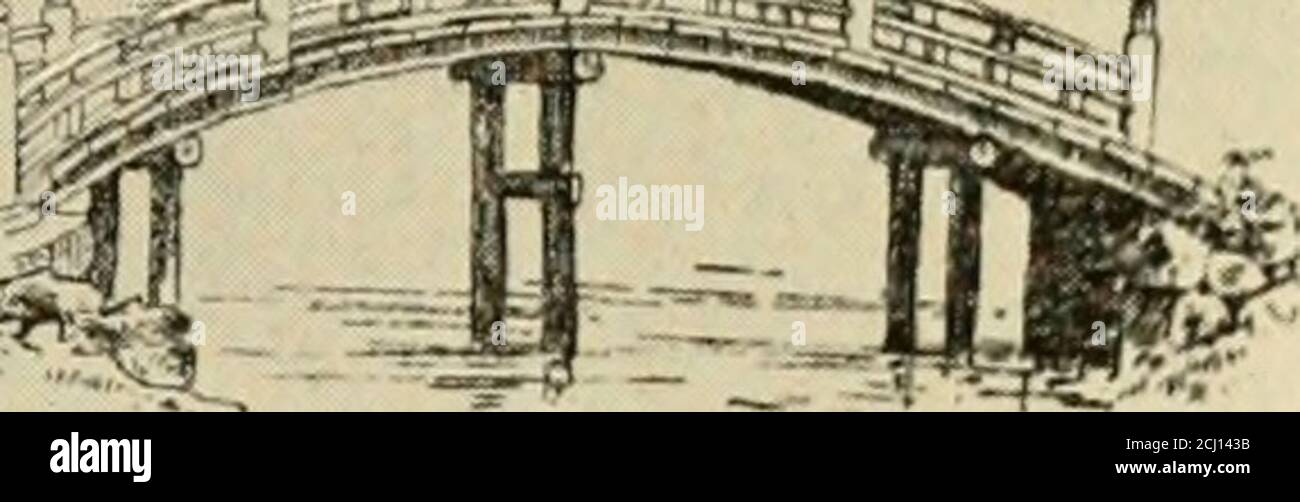 . Jardins européens et japonais; documents lus devant l'Institut américain des architectes .. . ■^l fsf f^JF f -frgg/1, -  W^ t. PONTS DE JARDIN Banque D'Images