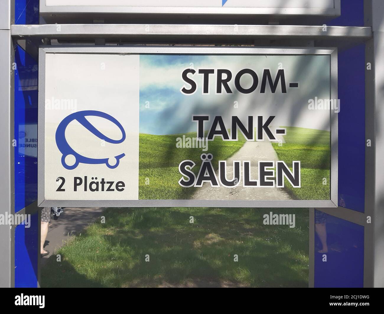 point de recharge électrique ; e-mobilité, Allemagne Banque D'Images