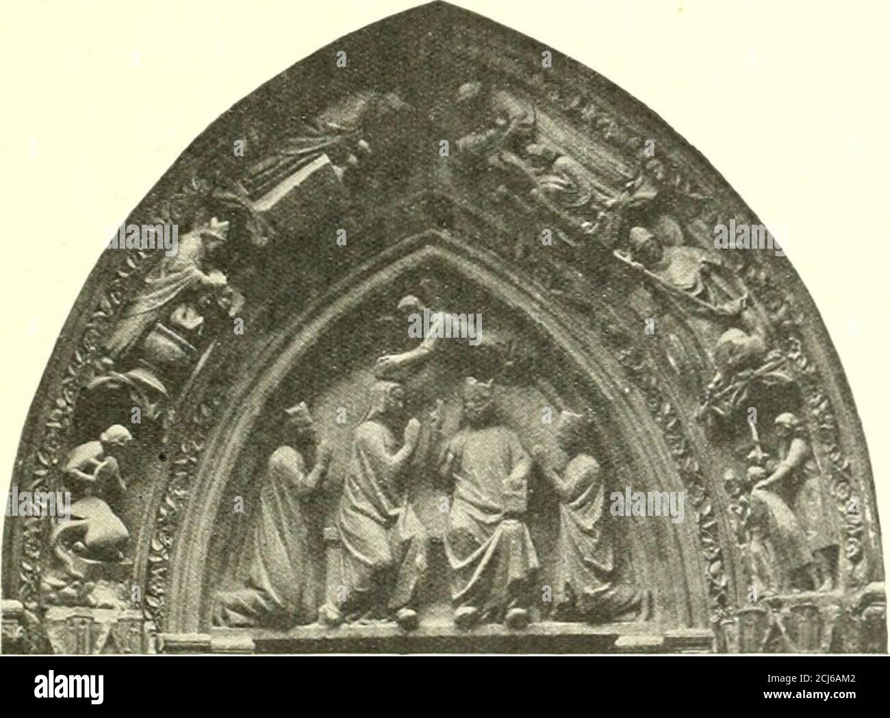 . L'art religieux du XIIIème siècle en France : étude sur l'iconographie du mois et sur ses sources d'inspiration . res dart, 1 Bibl Sainli, nis. Iï i3i, f° 147 (xm1 siècle) ; Arsenal, ms. n° 279,1 119, v [xsil Sainli, nis. Iï i3i, f°   (xm1 siècle) ; Arsenal, ms. n°  , v [xsiècle Funèreilles de la vierge & gt;l a face très abragée, se trouvent souvent dans les Lectionaircs à la tête de la matière. Choisissez curieuse, elles illustrenl la lettre de Saint Jérôme qui conda nane ces 1 ladil ions apocr&gt; phes - Sainl Ouen portail périphérique), Paris (mur et lt;ln nord . LE MIRAIR HISTORIQUE -- LES APOCRYPHES 297 Banque D'Images