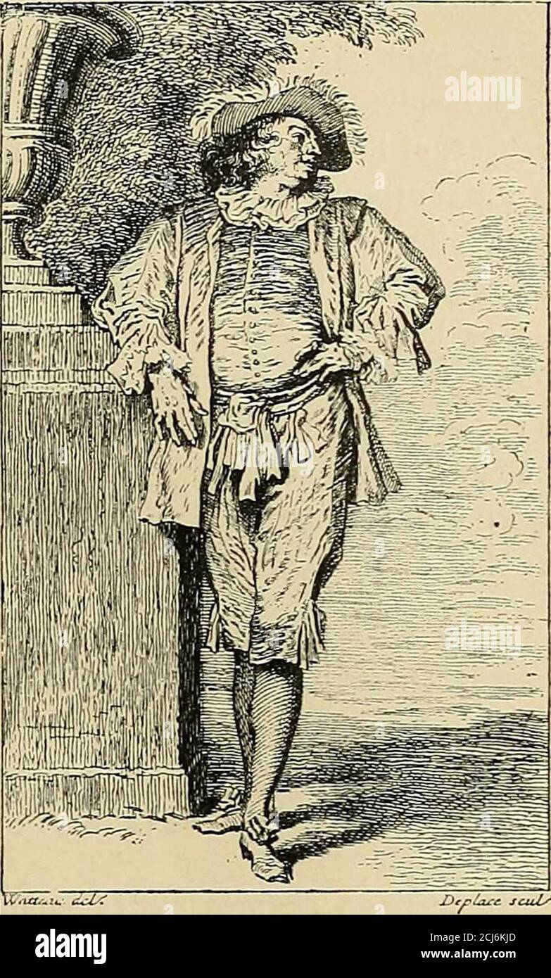 . Gazette des beaux-arts . ces Fran-çais el Italiens », du tableau 1670, rendu plus haut, les artistes du xvne siècle nont présenté ici que par : — Baron, assez bonne peinture de Troy, — Raymond poisson, en Crispin, par Netrescher, si popularisé, par Edelarck Angelo Constantin (Mezzetin), petit tableau vivementenevé, de ton agricole, qui a été fait par M. Etienne Arago, — un portrait double de Mlles Champmeslé et Dennebaud, qui, bienque peint en 1684 par Troy, ne me semble pas tout à fait indenté, qui est-comme d'attribution ; Une curieuse MMC Desmares, de Sante Banque D'Images