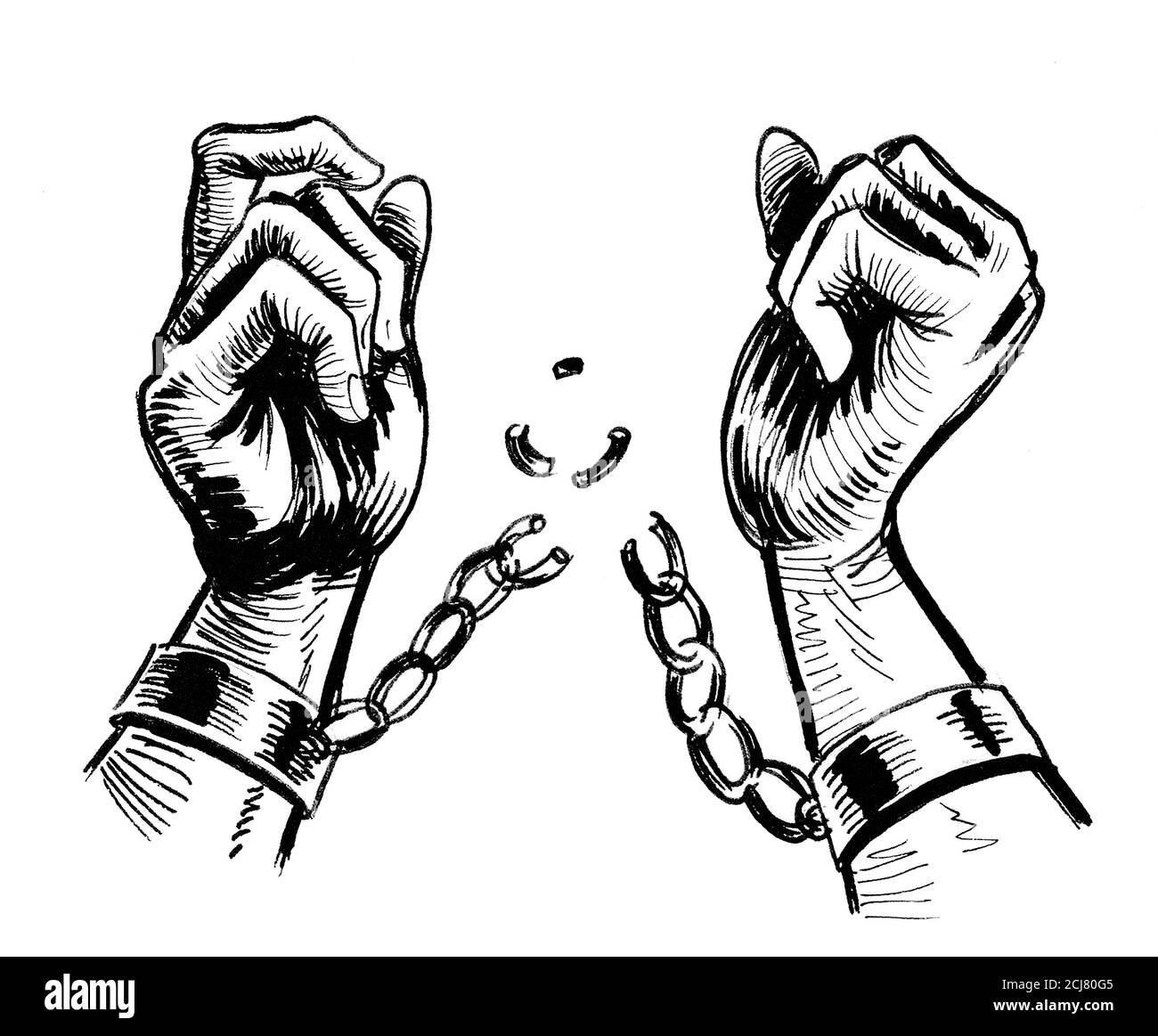 Breaking the chains of slavery Banque de photographies et d'images à haute  résolution - Alamy