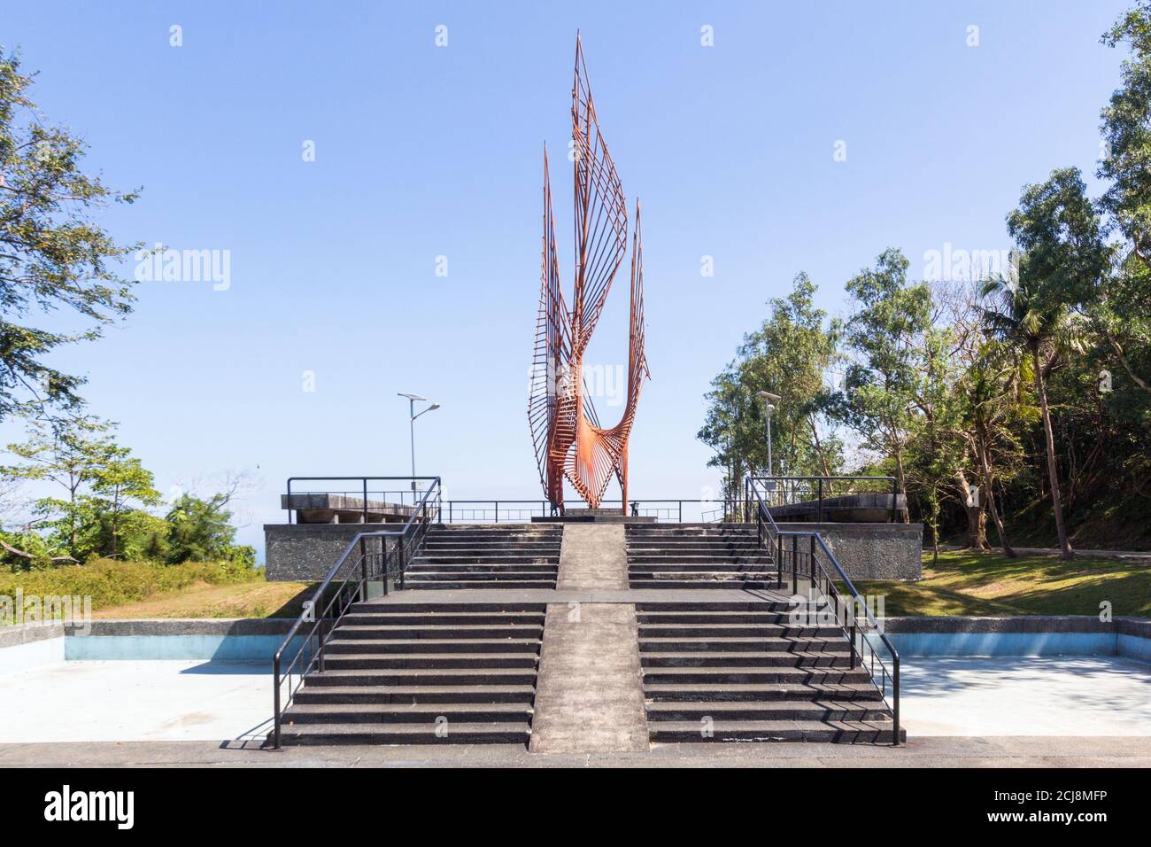 Le monument de la flamme éternelle de la liberté à Corregidor Banque D'Images