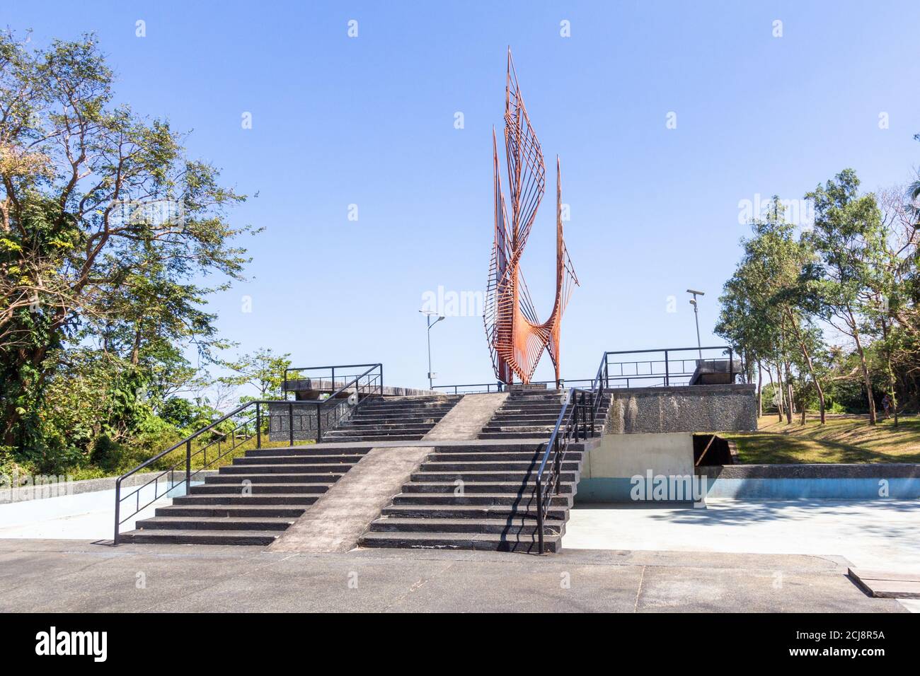 Le monument de la flamme éternelle de la liberté à Corregidor Banque D'Images