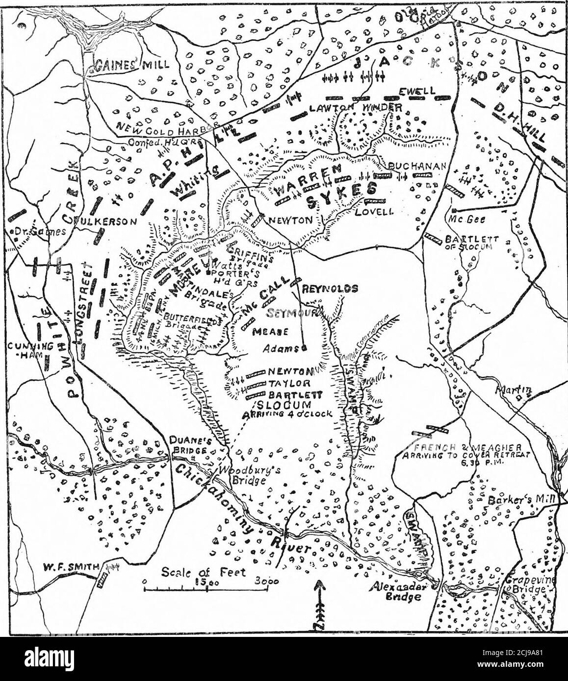 . Une histoire du quarante-quatrième Régiment, New York Volunteer Infantry, dans la guerre civile, 1861-1865 [ressource électronique] . d affecté à la 7e U. S. C. Infantry. Promu au grade de Premier lieutenant et d'Adjutant mars 6. 1865, promu capitaine. 12 janvier, t866. Le service a été mis en place à l'expiration du 13 octobre. 1866. Le major de U. S. Vols a reçu un veto et a été capturé en agression à Port Gilmer, près de Richmond, le 29 septembre 1864, détenu jusqu'au 22 février 1865. Personnellement hautement recommandé dans les ordres généraledu quartier général de l'armée du James. Sur le service détaché au siège de GenlHeintzelmans à Banque D'Images