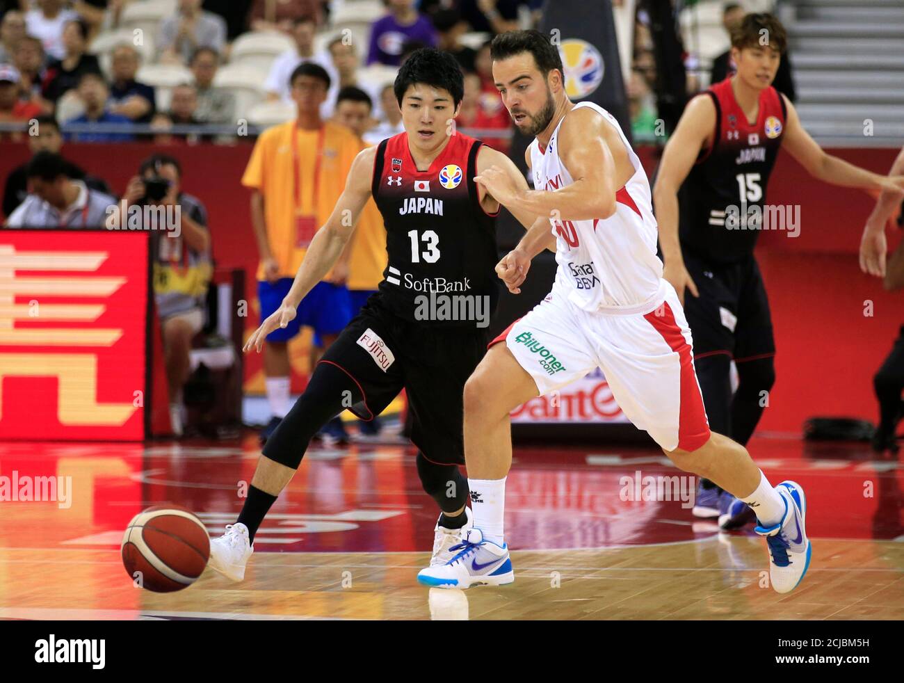 Basketball - coupe du monde de la FIBA - Premier tour - Groupe E - Turquie  / Japon - Centre sportif oriental de Shanghai, Shanghai, Chine - 1  septembre 2019 Melih Mahmutoglu