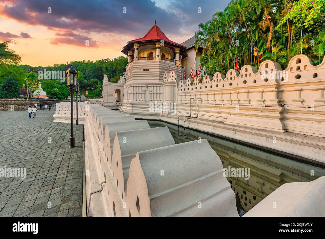 Temple de la dent, Kandy, Sri Lanka Banque D'Images