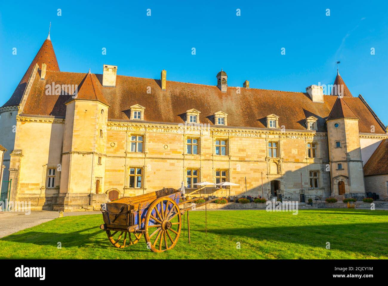 Château de Chailly sur Armancon en Bourgogne, France. Banque D'Images
