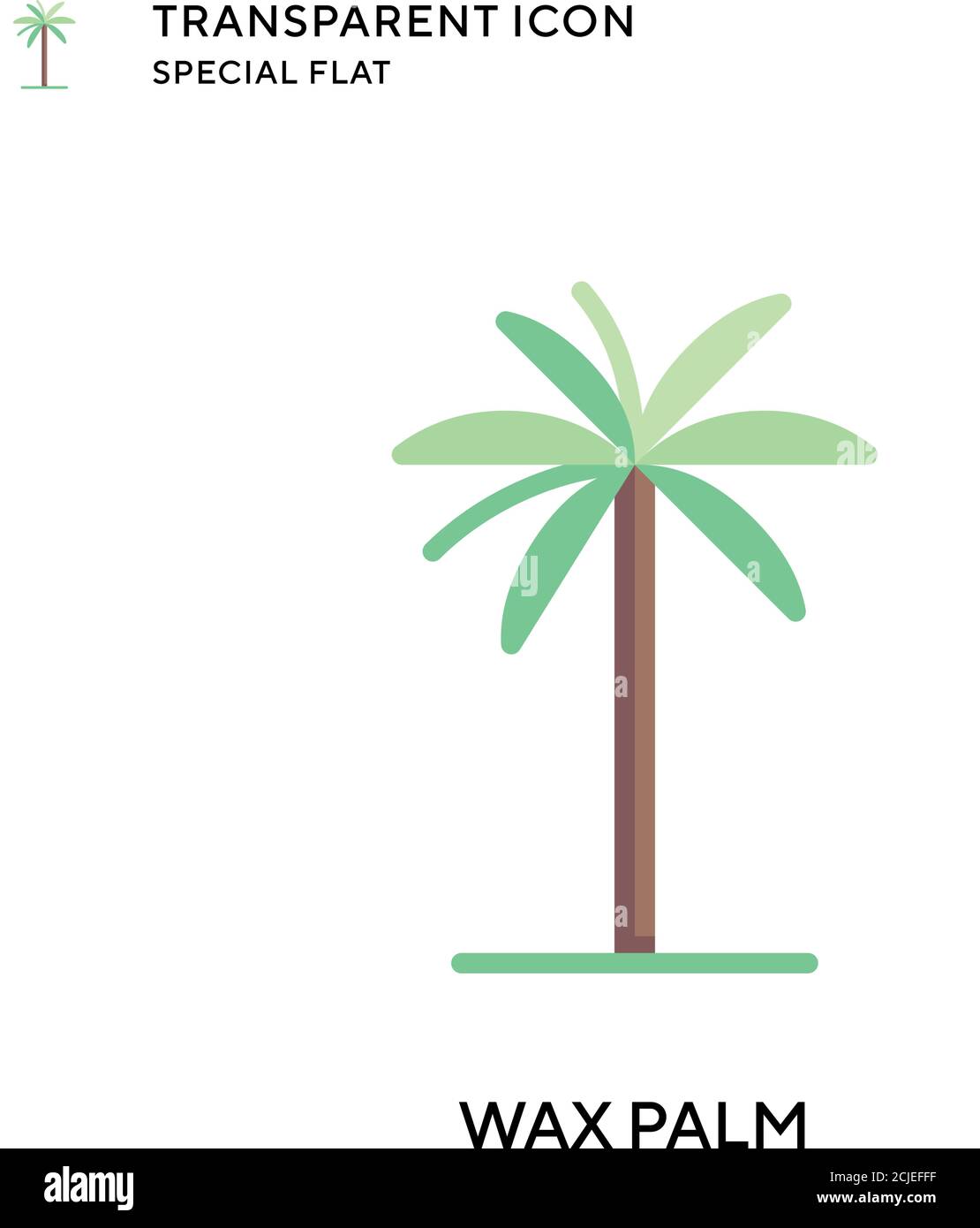 Icône de vecteur de paume de cire. Illustration de style plat. Vecteur EPS 10. Illustration de Vecteur