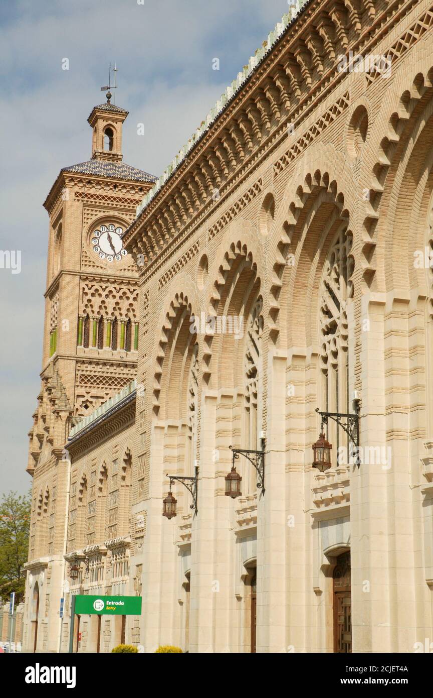 Gare de Tolède de style Mudejar Banque D'Images