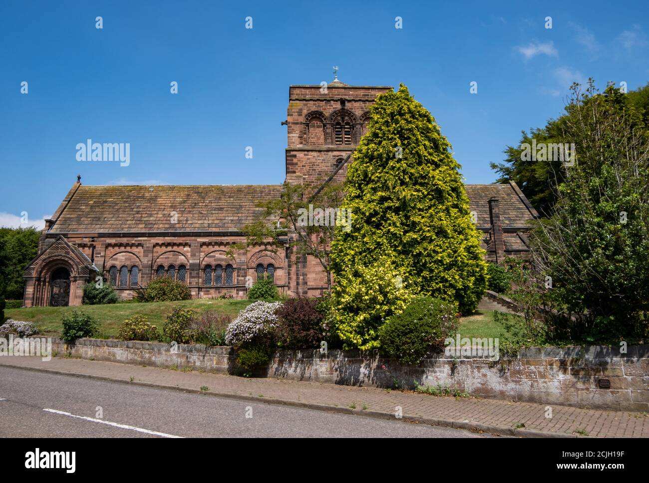 Église réformée unie de Thornton Hough Wirral juin 2020 Banque D'Images