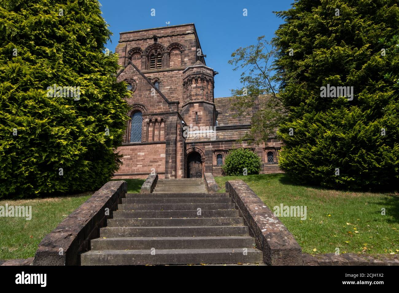 Église réformée unie de Thornton Hough Wirral juin 2020 Banque D'Images