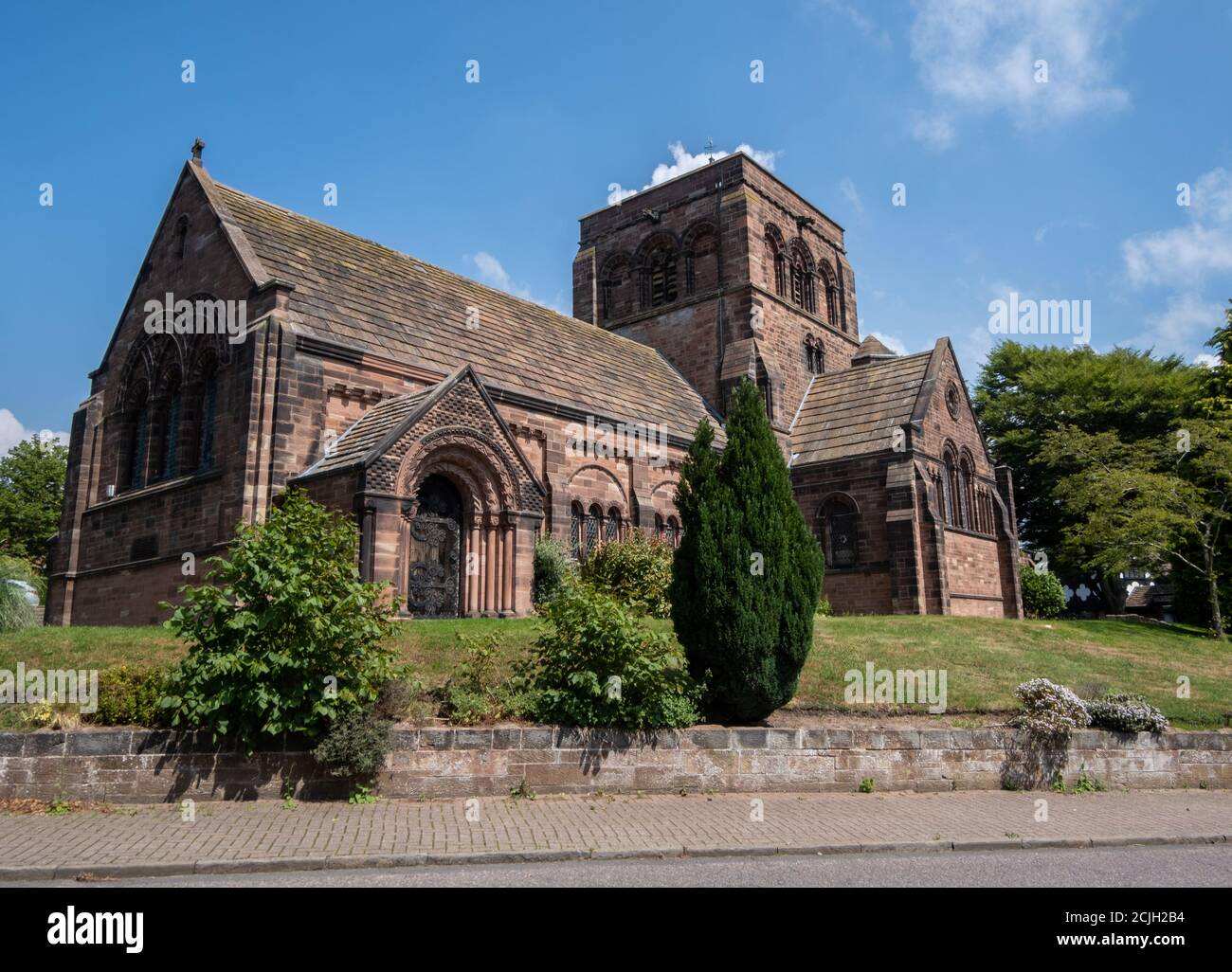 Église réformée unie de Thornton Hough Wirral juin 2020 Banque D'Images